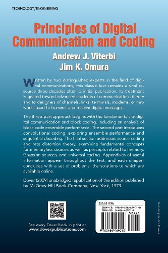 Principles of Digital Communication and Coding (Dover Books on Electrical Engineering)
