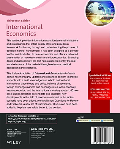 International Economics, 13ed, An Indian Adaptation - Retail Maharaj