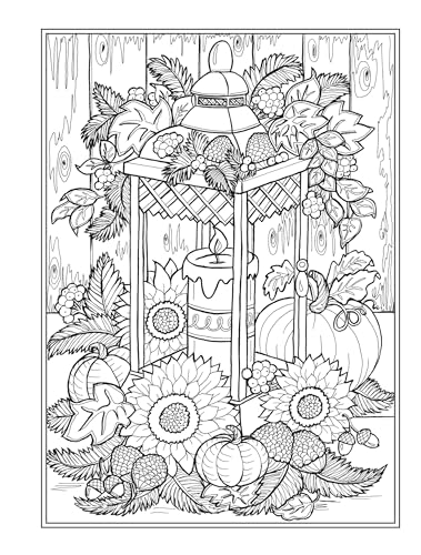 Creative Haven Autumn Charm Coloring Book
