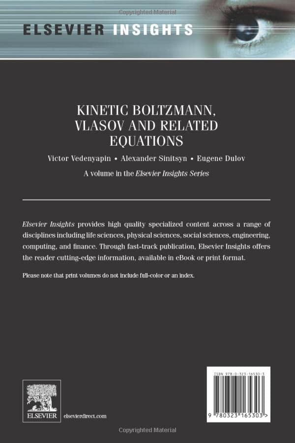 Kinetic Boltzmann, Vlasov and Related Equations - Retail Maharaj