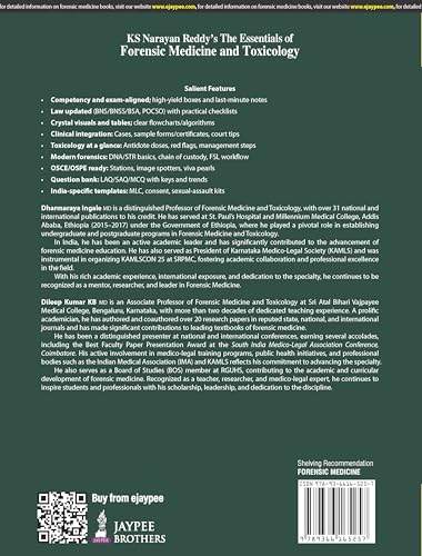 KS NARAYAN REDDY'S THE ESSENTIALS OF FORENSIC MEDICINE & TOXICOLOGY