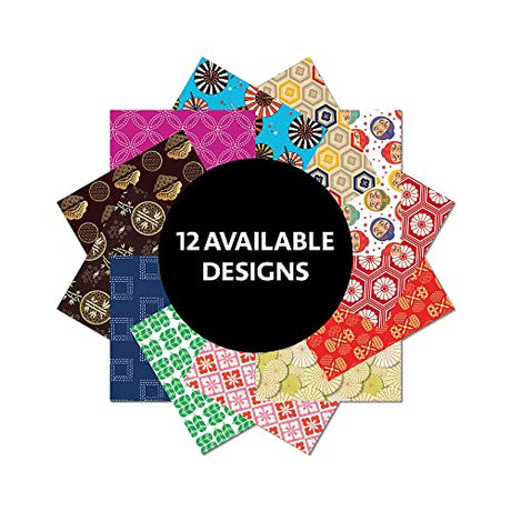 Origami Paper 300 sheets Japanese Designs 4" (10 cm): Tuttle Origami Paper: Double-Sided Origami Sheets Printed with 12 Different Designs - Retail Maharaj