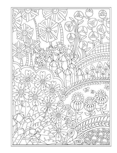 Creative Haven Entangled Gardens Coloring Book