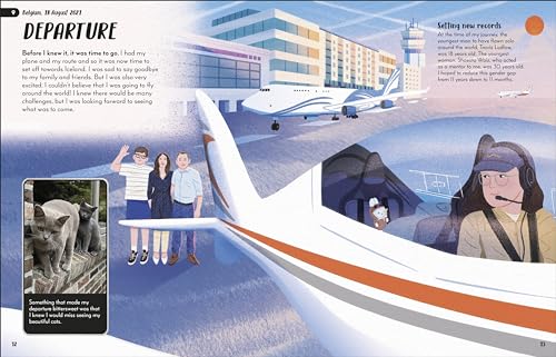 I Flew Around the World: The True Story of a Young Female Pilot's Record-Breaking Flight - Retail Maharaj