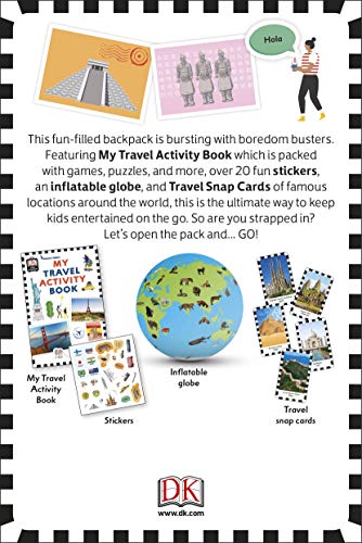 Travel Activity Pack: Fun-filled Backpack Bursting with Games and Activities - Retail Maharaj