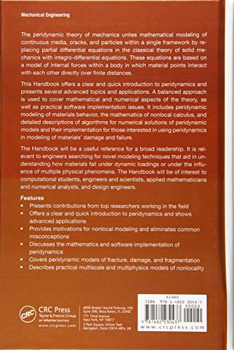 Handbook of Peridynamic Modeling (Advances in Applied Mathematics) - Retail Maharaj