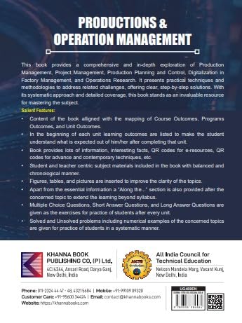 Production & Operation Management | AICTE Prescribed Textbook (UG489EN) - Retail Maharaj