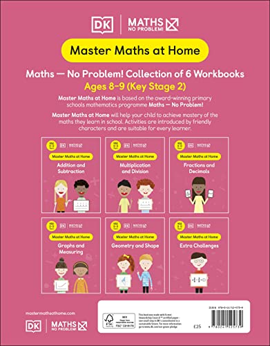 Maths ― No Problem! Collection of 6 Workbooks, Ages 8-9 (Key Stage 2) - Retail Maharaj