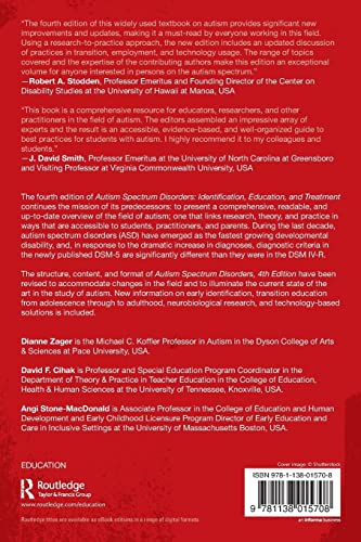 Autism Spectrum Disorders: Identification, Education, and Treatment - Retail Maharaj