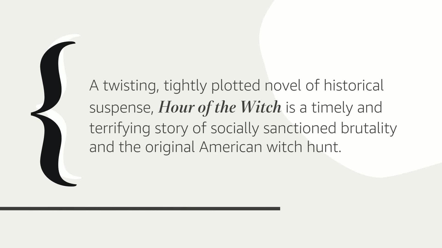 Hour of the Witch: A Novel