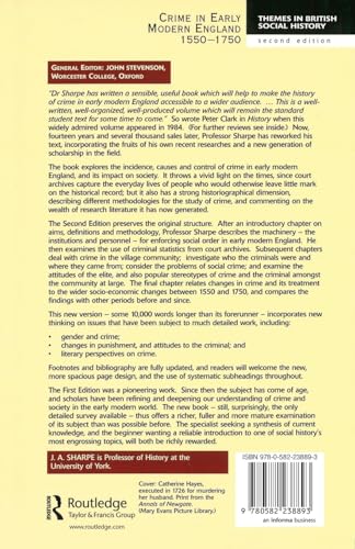 Crime in Early Modern England 1550-1750 (Themes In British Social History) - Retail Maharaj
