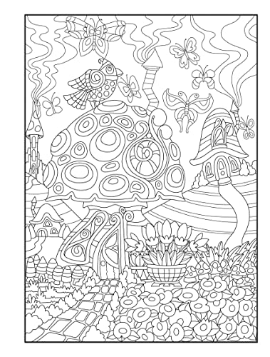 Creative Haven Whimsical Houses Coloring Book