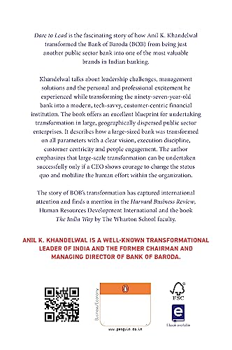 Dare to Lead: Actionable Leadership Insights Drawn from the Transformation of Bank of Baroda - Retail Maharaj