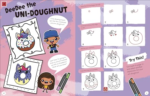 Draw with Art for Kids Hub Cute and Funny Foods - Retail Maharaj