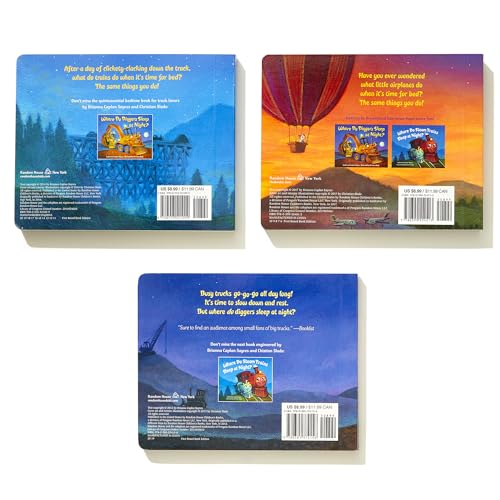 Where Do Diggers, Trains, and Planes Sleep at Night? Board Book Boxed Set (Where Do...Series)