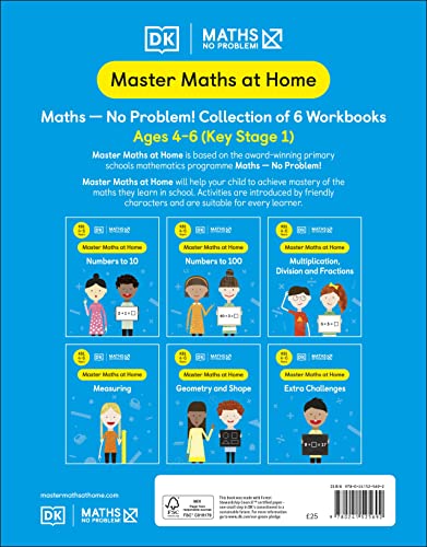 Maths ― No Problem! Collection of 6 Workbooks, Ages 4-6 (Key Stage 1) - Retail Maharaj