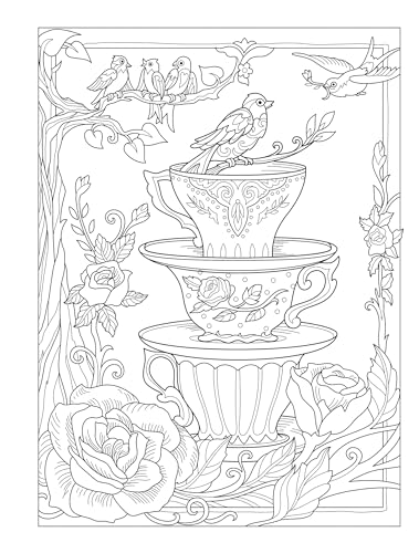 Creative Haven Birds and Blossoms Coloring Book - Retail Maharaj