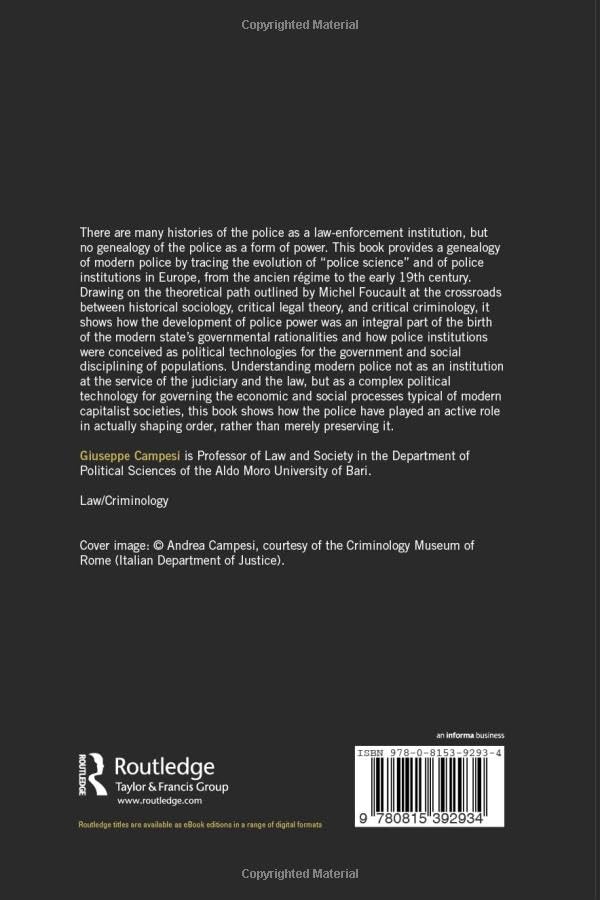 A Genealogy of Public Security: The Theory and History of Modern Police Powers - Retail Maharaj