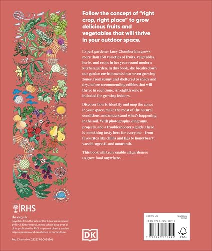RHS Grow Food Anywhere: How to Plant the Right Crops in the Right Place and Help Your Garden Thrive - Retail Maharaj