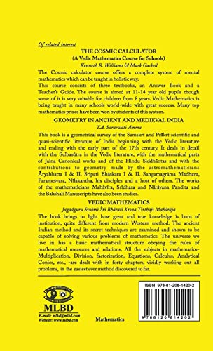Lilavati of Bhaskracarya: A Treatise of Mathematics of Vedic Tradition - Retail Maharaj