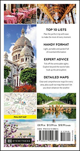 DK Eyewitness Top 10 Paris (Pocket Travel Guide) - Retail Maharaj