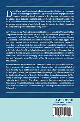 Demystifying Legal Reasoning