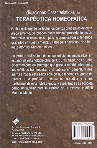 Indicaciones Caracteristicas De Terapeutica Homeopatica: 1 - Retail Maharaj