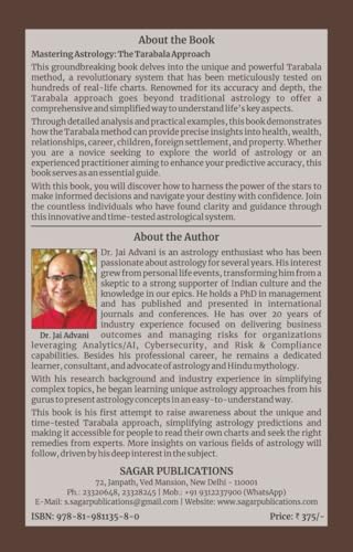 Unlocking Life Events with Tarabala The Gold Standard of Astrology Predictions The Original Book By Dr. Jai Advani - (English Version) - Retail Maharaj