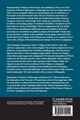 The Cambridge Companion to Kants Critique of Pure Reason