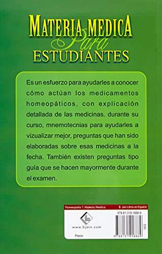 Materia Medica Para Estudiantes 1 Parte - Retail Maharaj