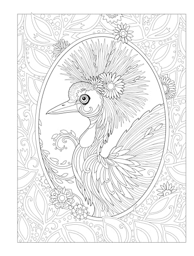Creative Haven Birds and Blossoms Coloring Book - Retail Maharaj
