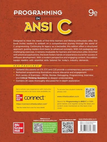 Programming in ANSI C || 9th Edition || by Balagurusamy || McGraw Hill - Retail Maharaj