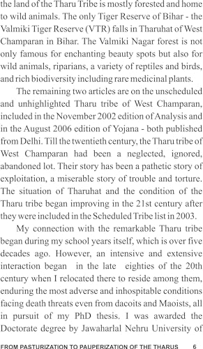 FROM PASTURIZATION TO PAUPERIZATION OF THE THARUS
