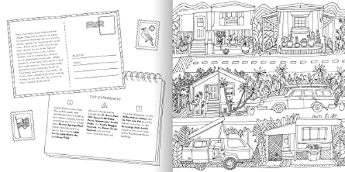 Road Trip! Coloring Book: Color Your Way to National Parks, Landmarks, and Roadside Attractions: A Coloring Book - Retail Maharaj
