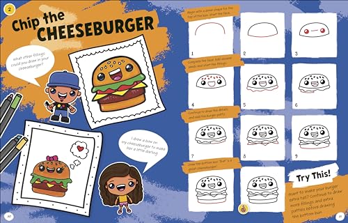 Draw with Art for Kids Hub Cute and Funny Foods - Retail Maharaj