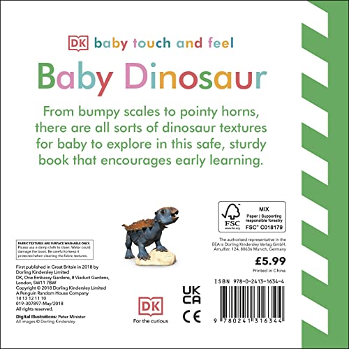 Baby Touch and Feel Baby Dinosaur - Retail Maharaj