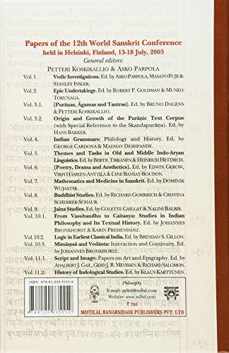 Indian Grammars, Philology and History: Papers of the 12th World Sanskrit Conference - Vol. 4 - Retail Maharaj