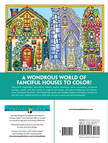 Creative Haven Whimsical Houses Coloring Book