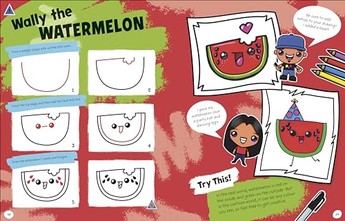 Draw with Art for Kids Hub Cute and Funny Foods - Retail Maharaj