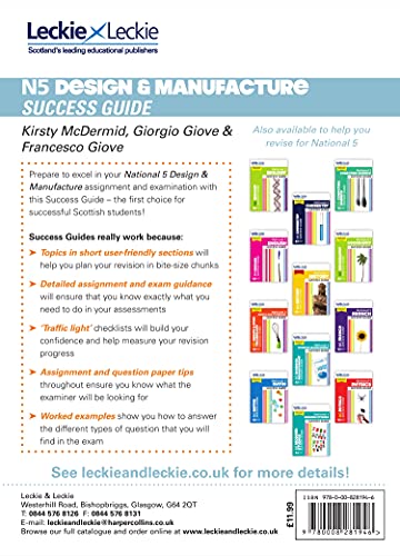 National 5 Design and Manufacture Success Guide: Revise for SQA Exams (Leckie N5 Revision) - Retail Maharaj