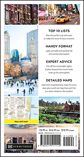 DK Eyewitness Top 10 New York City (Pocket Travel Guide) - Retail Maharaj