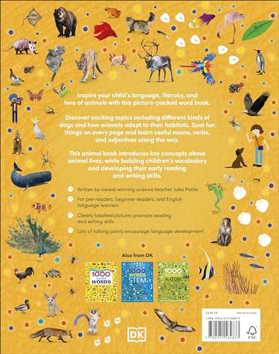 1000 Animal Words: Build Animal Vocabulary and Literacy Skills - Retail Maharaj