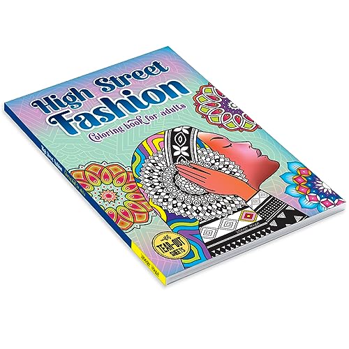High Street Fashion Coloring book for adults - Retail Maharaj