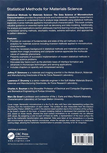 Statistical Methods for Materials Science: The Data Science of Microstructure Characterization - Retail Maharaj