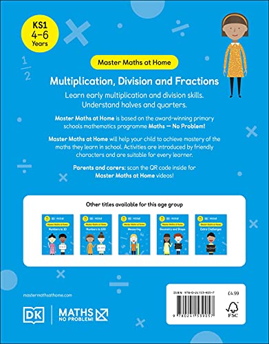 Maths - No Problem! Multiplication, Division and Fractions, Ages 4-6 (Key Stage 1): Facts at Your Fingertips - Retail Maharaj