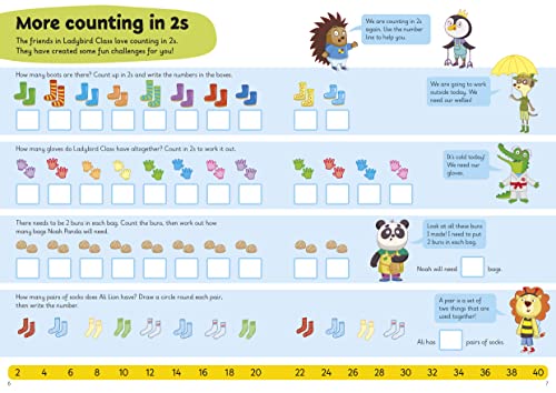 First Multiplication: A Learn with Ladybird Activity Book 5-7 years: Ideal for home learning (KS1) - Retail Maharaj