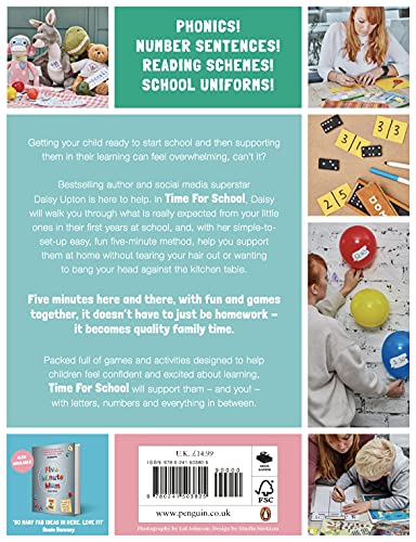 Five Minute Mum: Time For School: Easy, fun five-minute games to support Reception and Key Stage 1 children through their first years at school - Retail Maharaj