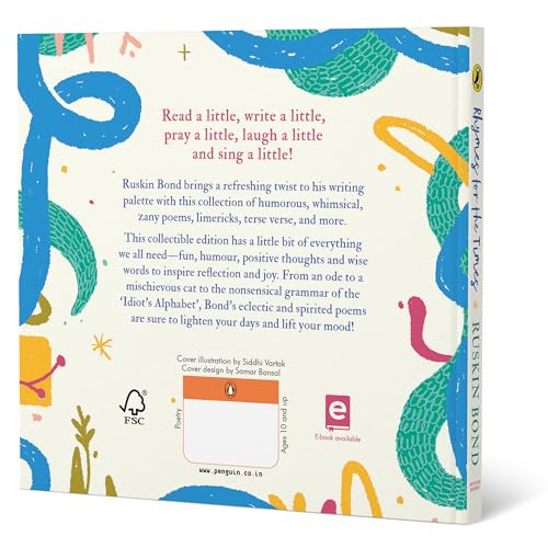 Rhymes for the Times | Illustrated Poetry Collection for 10+ Years: A Book of Poems, Limericks and Nonsense Verse - Retail Maharaj