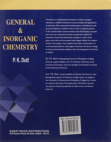 General and Inorganic Chemistry: General and Honours Course - Retail Maharaj