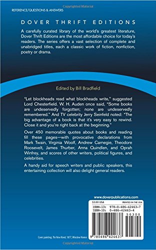 Books and Reading: A Book of Quotations (Thrift Editions)